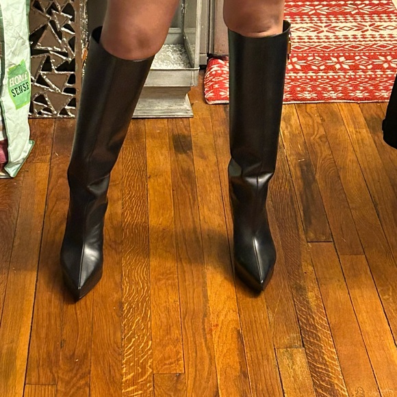 Givenchy lock 80 leather wedge tall boot - Picture 3 of 4